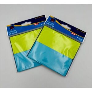 New Avery Removable Label Pads 2x4 Neon Blue Green 80ct Fully Adhesive Lot of 2
